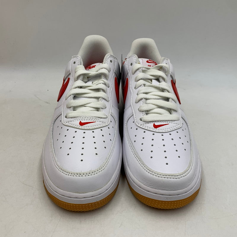 【中古美品】【メンズ】 AIR FORCE 1 LOW RETRO DJ3911-102 エア フォース 1 ロー レトロ スニーカー シューズ 靴 160-260226-as-06-izu サイズ：27.5cm カラー：WHITE/UNIVERSITY RED 万代Net店