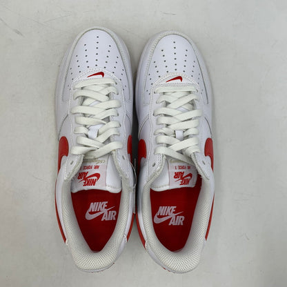 【中古美品】【メンズ】 AIR FORCE 1 LOW RETRO DJ3911-102 エア フォース 1 ロー レトロ スニーカー シューズ 靴 160-260226-as-06-izu サイズ：27.5cm カラー：WHITE/UNIVERSITY RED 万代Net店