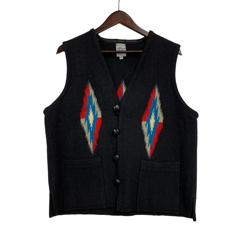 【中古品】【メンズ】 ORTEGA'S オルテガ WOOL CHIMAYO VEST ウール チマヨ ベスト 146-260224-cs-07-izu サイズ：42 カラー：ブラック 万代Net店
