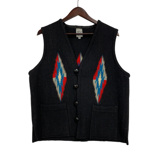 【中古品】【メンズ】 ORTEGA'S オルテガ WOOL CHIMAYO VEST ウール チマヨ ベスト 146-260224-cs-07-izu サイズ：42 カラー：ブラック 万代Net店