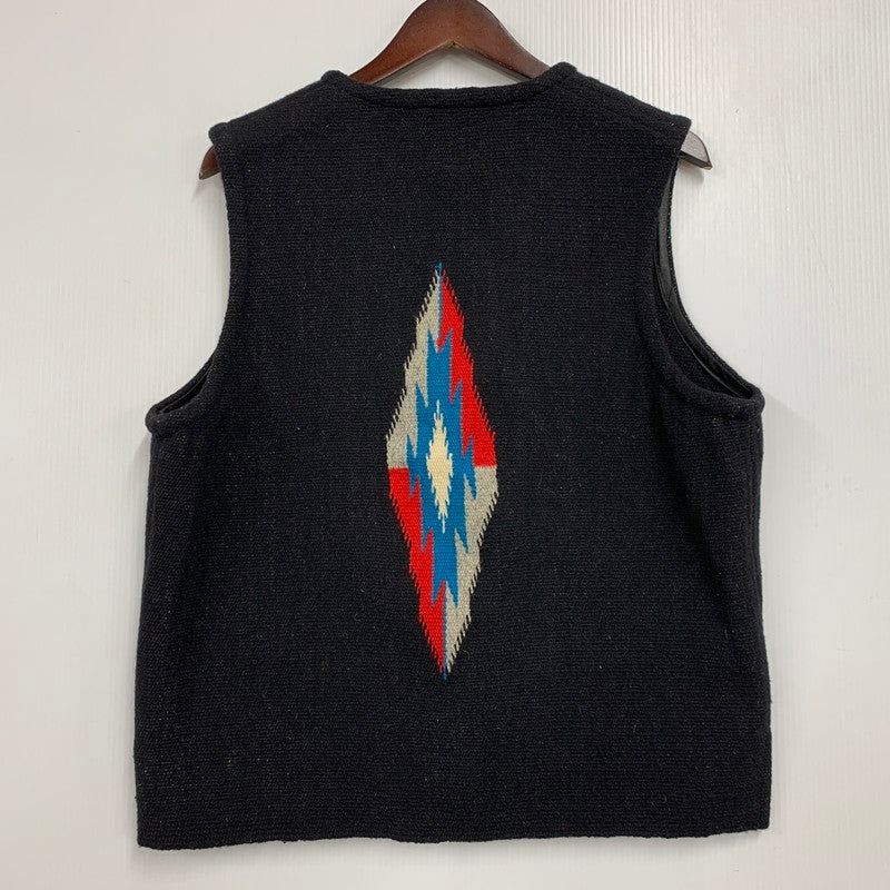 【中古品】【メンズ】 ORTEGA'S オルテガ WOOL CHIMAYO VEST ウール チマヨ ベスト 146-260224-cs-07-izu サイズ：42 カラー：ブラック 万代Net店