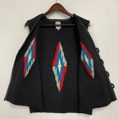 【中古品】【メンズ】 ORTEGA'S オルテガ WOOL CHIMAYO VEST ウール チマヨ ベスト 146-260224-cs-07-izu サイズ：42 カラー：ブラック 万代Net店
