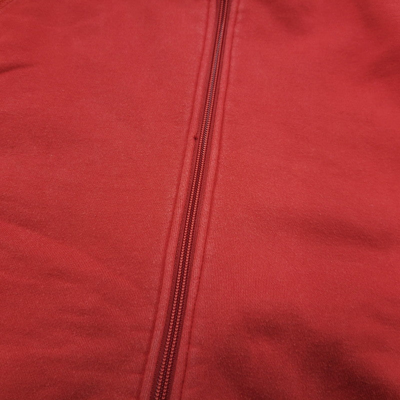 【中古品】【メンズ】 VAN JAC ヴァンヂャケット 045M01-002 BACK ARCH LOGO FULLZIP HOODIE バック アーチ ロゴ フルジップ フーディー トップス パーカー 147-260302-ya-05-izu サイズ：LL カラー：レッド 万代Net店