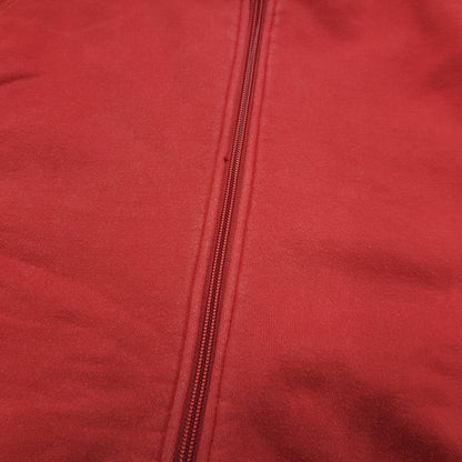 【中古品】【メンズ】 VAN JAC ヴァンヂャケット 045M01-002 BACK ARCH LOGO FULLZIP HOODIE バック アーチ ロゴ フルジップ フーディー トップス パーカー 147-260302-ya-05-izu サイズ：LL カラー：レッド 万代Net店