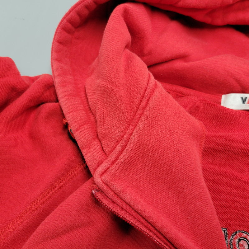 【中古品】【メンズ】 VAN JAC ヴァンヂャケット 045M01-002 BACK ARCH LOGO FULLZIP HOODIE バック アーチ ロゴ フルジップ フーディー トップス パーカー 147-260302-ya-05-izu サイズ：LL カラー：レッド 万代Net店