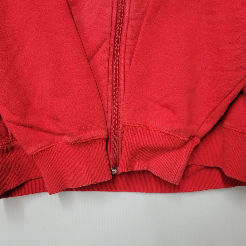 【中古品】【メンズ】 VAN JAC ヴァンヂャケット 045M01-002 BACK ARCH LOGO FULLZIP HOODIE バック アーチ ロゴ フルジップ フーディー トップス パーカー 147-260302-ya-05-izu サイズ：LL カラー：レッド 万代Net店