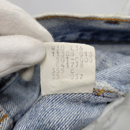 【現状渡し品】【メンズ】 501-0000 刻印555 501XX DENIM PANTS デニム パンツ ズボン ボトムス 157-260226-ya-04-izu サイズ：30×36 カラー：ライトインディゴ 万代Net店