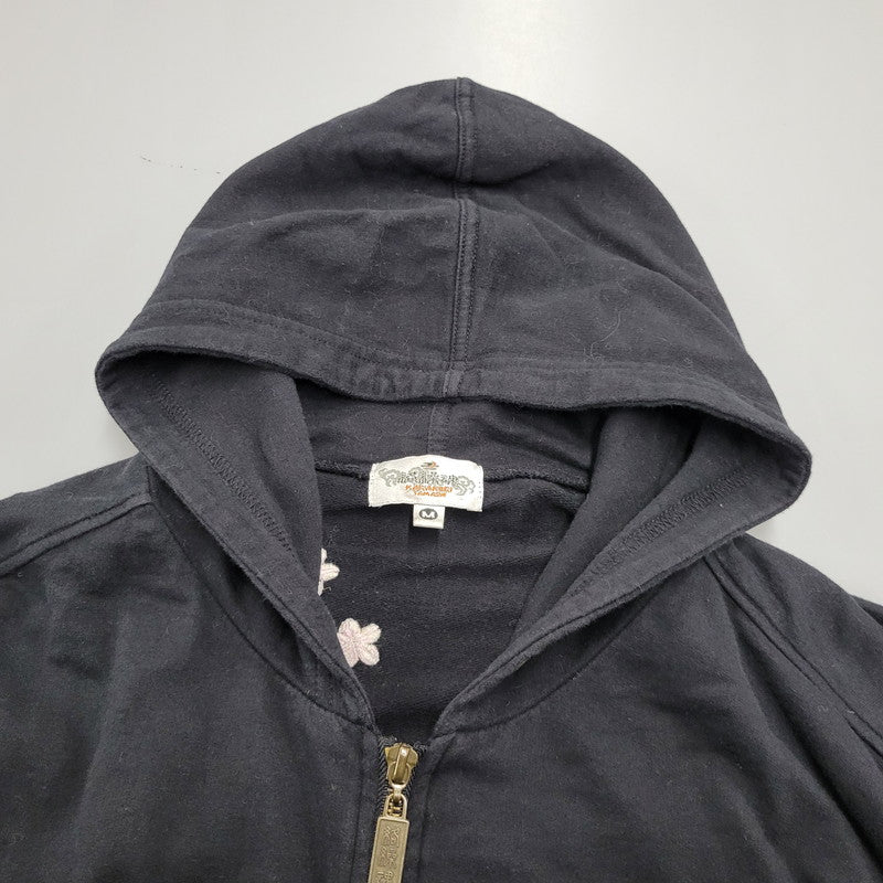 【中古品】【メンズ】 絡繰魂 ZIP UP HOODED SWEATSHIRTジップアップ フーデッド スウェットシャツ トップス パーカー 145-260302-ya-04-izu サイズ：M カラー：BLACK 万代Net店