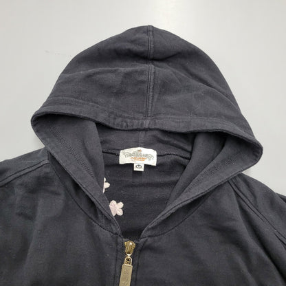 【中古品】【メンズ】 絡繰魂 ZIP UP HOODED SWEATSHIRTジップアップ フーデッド スウェットシャツ トップス パーカー 145-260302-ya-04-izu サイズ：M カラー：BLACK 万代Net店
