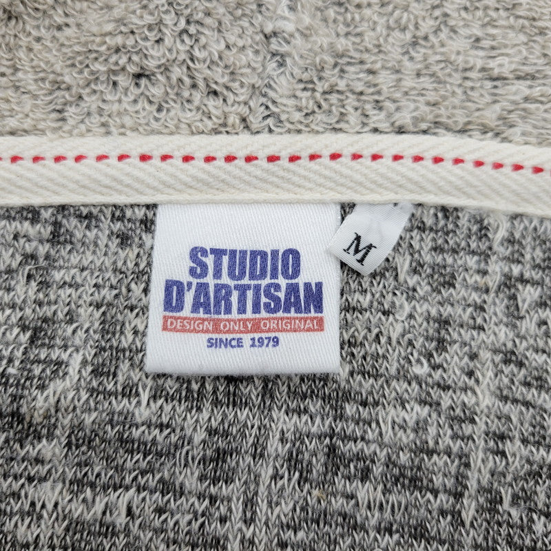 【中古品】【メンズ】 STUDIO D'ARTISAN ステュディオ ダ ルチザン PILE FULL ZIP PARKA パイル フルジップ パーカー トップス 長袖 145-260302-ya-02-izu サイズ：M カラー：グレー系 万代Net店
