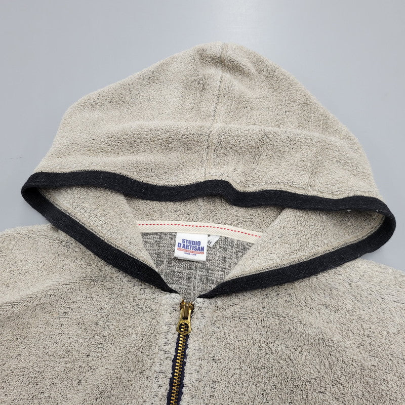 【中古品】【メンズ】 STUDIO D'ARTISAN ステュディオ ダ ルチザン PILE FULL ZIP PARKA パイル フルジップ パーカー トップス 長袖 145-260302-ya-02-izu サイズ：M カラー：グレー系 万代Net店