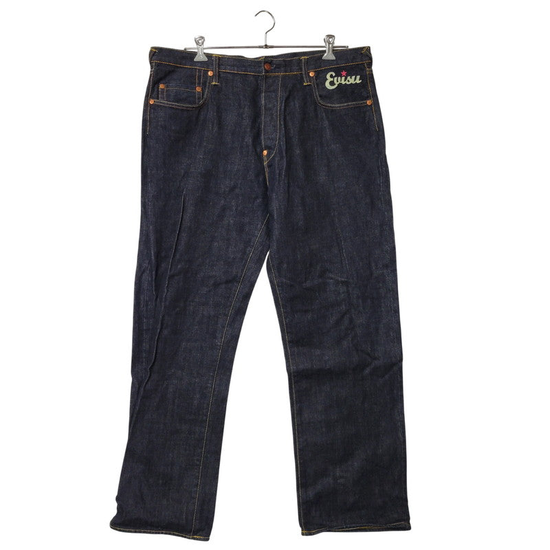 【中古品】【メンズ】 EVISU エヴィス 20TH ANNIVERSARY DENIM PANTS デニムパンツ 戒×カモメ 刺繍 ジーンズ ボトムス 156-260225-as-09-izu サイズ：40 カラー：インディゴ 万代Net店