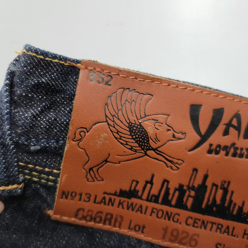 【中古品】【メンズ】 YAMANE ヤマネ PRINT DENIM PANTS C86RR プリント デニムパンツ パンダ ジーンズ ボトムス 156-260225-as-08-izu サイズ：36×33 カラー：インディゴ 万代Net店