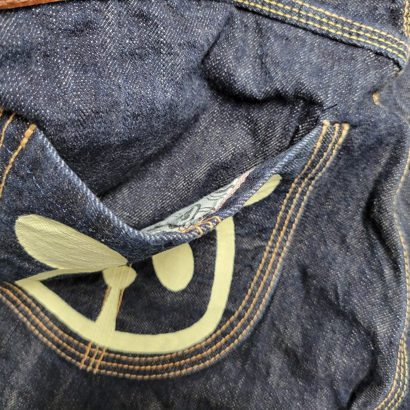 【中古品】【メンズ】 YAMANE ヤマネ PRINT DENIM PANTS C86RR プリント デニムパンツ パンダ ジーンズ ボトムス 156-260225-as-08-izu サイズ：36×33 カラー：インディゴ 万代Net店