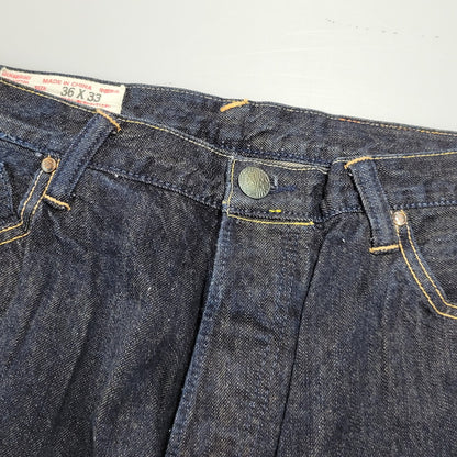 【中古品】【メンズ】 YAMANE ヤマネ PRINT DENIM PANTS C86RR プリント デニムパンツ パンダ ジーンズ ボトムス 156-260225-as-08-izu サイズ：36×33 カラー：インディゴ 万代Net店
