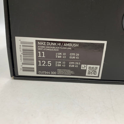 【中古品】【メンズ】 × AMBUSH アンブッシュ DUNK HI CU7544-300 ダンク ハイ スニーカー シューズ 靴 160-260226-as-02-izu サイズ：29cm カラー：ATOMIC GREEN/BLACK-FLASH LIME 万代Net店