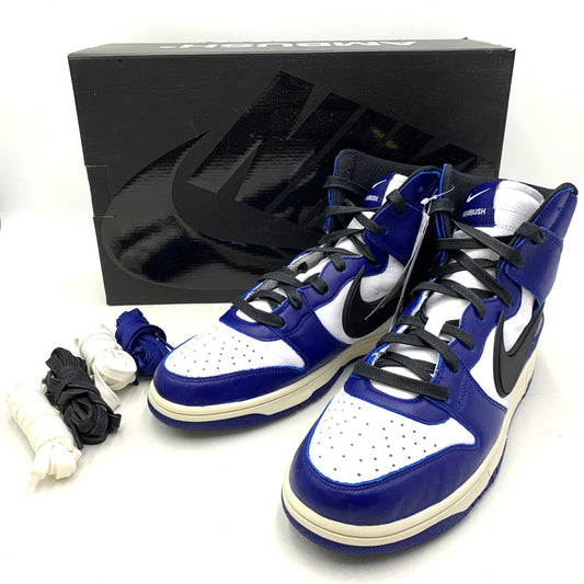 【中古品】【メンズ】 × AMBUSH アンブッシュ DUNK HI CU7544-400 ダンク ハイ スニーカー シューズ 靴 160-260226-as-03-izu サイズ：30cm カラー：DEEP ROYAL BLUE/BLACK-WHITE 万代Net店