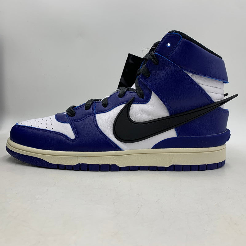 【中古品】【メンズ】 × AMBUSH アンブッシュ DUNK HI CU7544-400 ダンク ハイ スニーカー シューズ 靴 160-260226-as-03-izu サイズ：30cm カラー：DEEP ROYAL BLUE/BLACK-WHITE 万代Net店