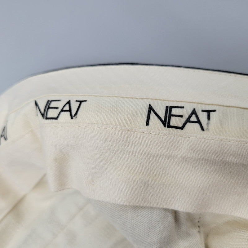 【中古品】【メンズ】 NEAT ニート 2-TUCK COTTON SLACKS PANTS 2タック コットン スラックス パンツ ボトムス 151-260225-yn-04-izu サイズ：48 カラー：ブラック 万代Net店