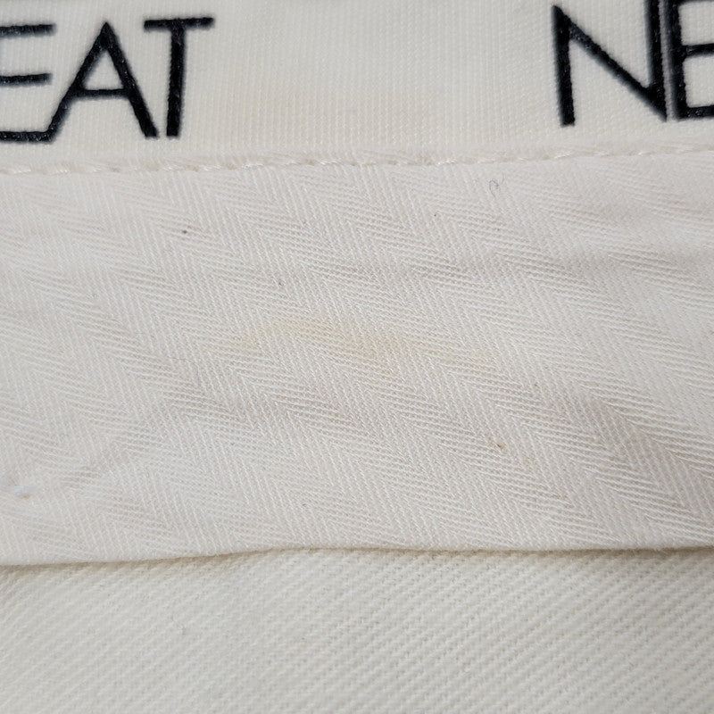 【中古品】【メンズ】 NEAT ニート 2-TUCK COTTON SLACKS PANTS 2タック コットン スラックス パンツ ボトムス 151-260225-yn-04-izu サイズ：48 カラー：ブラック 万代Net店