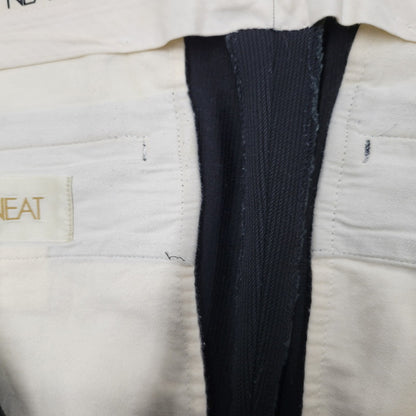 【中古品】【メンズ】 NEAT ニート 2-TUCK COTTON SLACKS PANTS 2タック コットン スラックス パンツ ボトムス 151-260225-yn-04-izu サイズ：48 カラー：ブラック 万代Net店