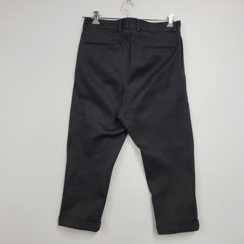 【中古品】【メンズ】 NEAT ニート 2-TUCK COTTON SLACKS PANTS 2タック コットン スラックス パンツ ボトムス 151-260225-yn-04-izu サイズ：48 カラー：ブラック 万代Net店