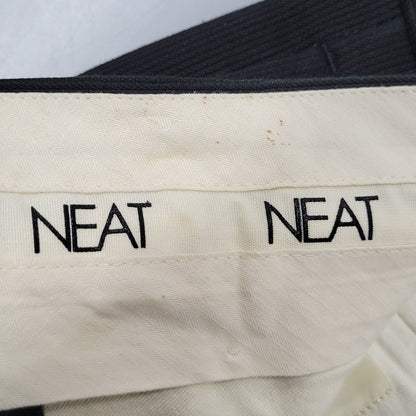 【中古品】【メンズ】 NEAT ニート 2-TUCK COTTON SLACKS PANTS 2タック コットン スラックス パンツ ボトムス 151-260225-yn-04-izu サイズ：48 カラー：ブラック 万代Net店