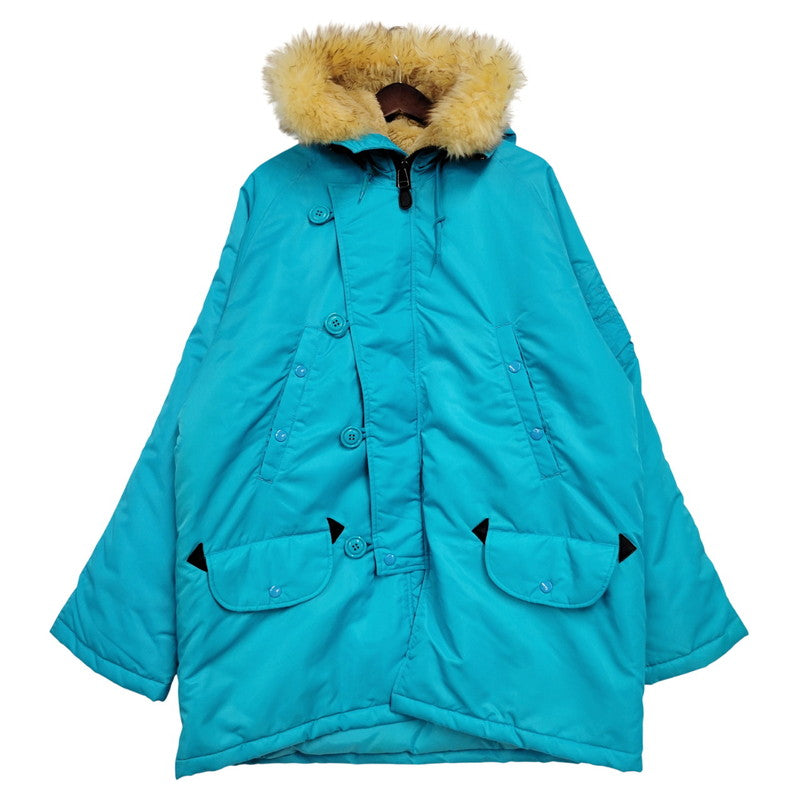 【現状渡し品】【メンズ】 HUSTON ヒューストン 2DSA-1-418-C-62 中国製 N-3B FLIGHT JACKET フライト ジャケット アウター 145-260302-ya-14-izu サイズ：L カラー：ターコイズ 万代Net店