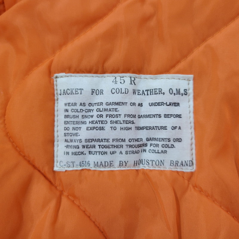 【中古品】【メンズ】 HOUSTON ヒューストン N-3B FLIGHT JACKET フライト ジャケット アウター 145-260302-ya-15-izu サイズ：45R カラー：ベージュ 万代Net店