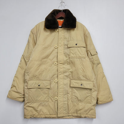 【中古品】【メンズ】 HOUSTON ヒューストン N-3B FLIGHT JACKET フライト ジャケット アウター 145-260302-ya-15-izu サイズ：45R カラー：ベージュ 万代Net店