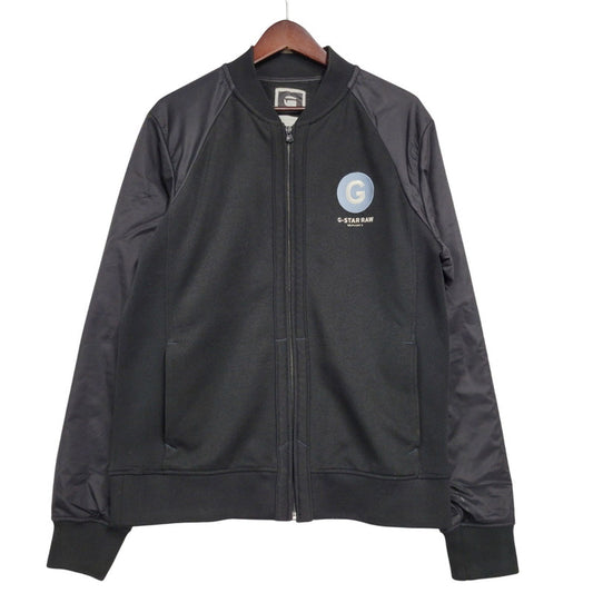 【中古品】【メンズ】 G-STAR RAW ジースター ロゥ BISHOP VEST ビショップ ベスト SW L/S ロングスリーブ 素材切替 ブルゾン アウター 141-260302-ya-13-izu サイズ：L カラー：BLACK 万代Net店