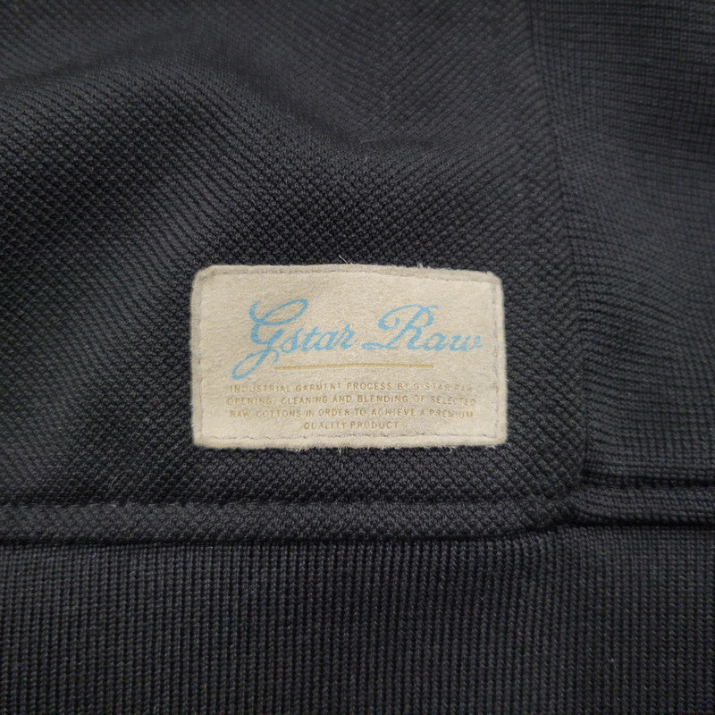 【中古品】【メンズ】 G-STAR RAW ジースター ロゥ BISHOP VEST ビショップ ベスト SW L/S ロングスリーブ 素材切替 ブルゾン アウター 141-260302-ya-13-izu サイズ：L カラー：BLACK 万代Net店