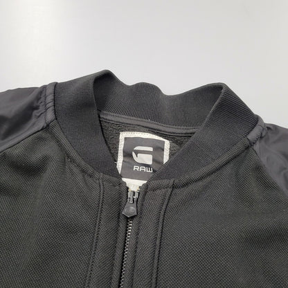 【中古品】【メンズ】 G-STAR RAW ジースター ロゥ BISHOP VEST ビショップ ベスト SW L/S ロングスリーブ 素材切替 ブルゾン アウター 141-260302-ya-13-izu サイズ：L カラー：BLACK 万代Net店