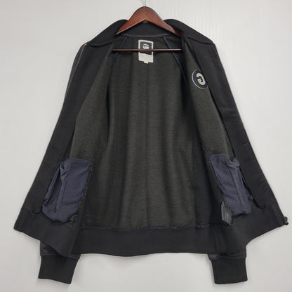 【中古品】【メンズ】 G-STAR RAW ジースター ロゥ BISHOP VEST ビショップ ベスト SW L/S ロングスリーブ 素材切替 ブルゾン アウター 141-260302-ya-13-izu サイズ：L カラー：BLACK 万代Net店