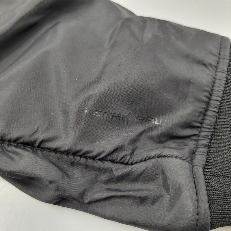 【中古品】【メンズ】 G-STAR RAW ジースター ロゥ BISHOP VEST ビショップ ベスト SW L/S ロングスリーブ 素材切替 ブルゾン アウター 141-260302-ya-13-izu サイズ：L カラー：BLACK 万代Net店