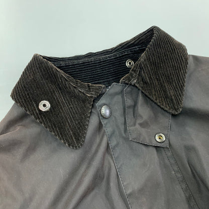 【中古品】【メンズ】 1602131 SL BORDER WAX JACKET スリム ボーダー ワックス ジャケット アウター 144-260224-cs-04-izu サイズ：36 カラー：ブラック 万代Net店
