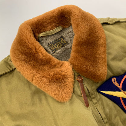 【中古品】【メンズ】 BUZZ RICKSONS バズリクソンズ BR11134 赤リブ B-10 FLIGHT JACKET フライト ジャケット アウター 145-260224-cs-05-izu サイズ：36 カラー：カーキ 万代Net店