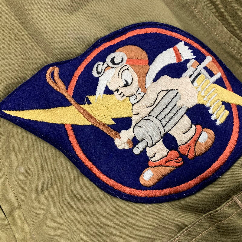 【中古品】【メンズ】 BUZZ RICKSONS バズリクソンズ BR11134 赤リブ B-10 FLIGHT JACKET フライト ジャケット アウター 145-260224-cs-05-izu サイズ：36 カラー：カーキ 万代Net店