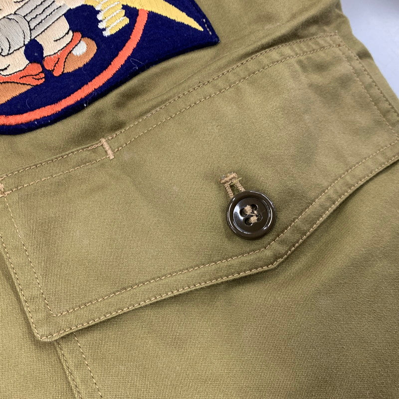 【中古品】【メンズ】 BUZZ RICKSONS バズリクソンズ BR11134 赤リブ B-10 FLIGHT JACKET フライト ジャケット アウター 145-260224-cs-05-izu サイズ：36 カラー：カーキ 万代Net店