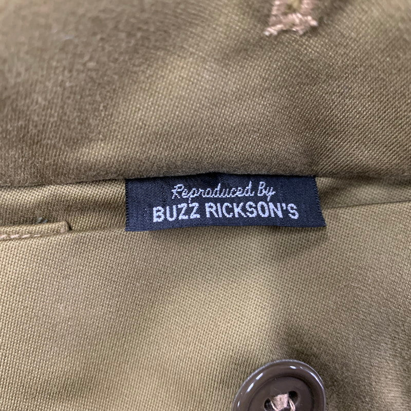 【中古品】【メンズ】 BUZZ RICKSONS バズリクソンズ BR11134 赤リブ B-10 FLIGHT JACKET フライト ジャケット アウター 145-260224-cs-05-izu サイズ：36 カラー：カーキ 万代Net店