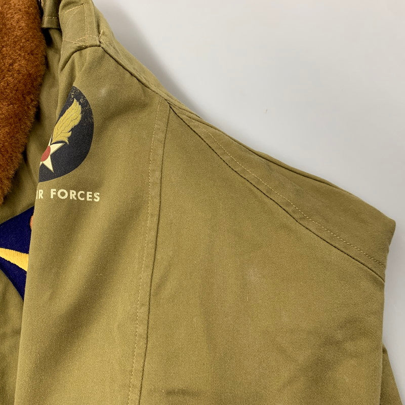 【中古品】【メンズ】 BUZZ RICKSONS バズリクソンズ BR11134 赤リブ B-10 FLIGHT JACKET フライト ジャケット アウター 145-260224-cs-05-izu サイズ：36 カラー：カーキ 万代Net店