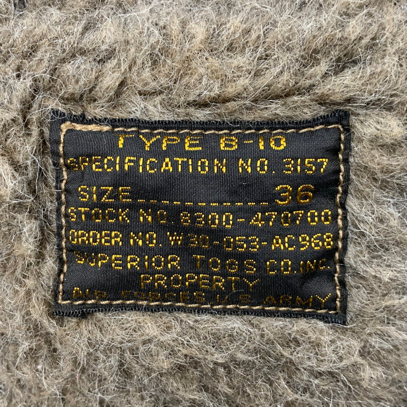 【中古品】【メンズ】 BUZZ RICKSONS バズリクソンズ BR11134 赤リブ B-10 FLIGHT JACKET フライト ジャケット アウター 145-260224-cs-05-izu サイズ：36 カラー：カーキ 万代Net店
