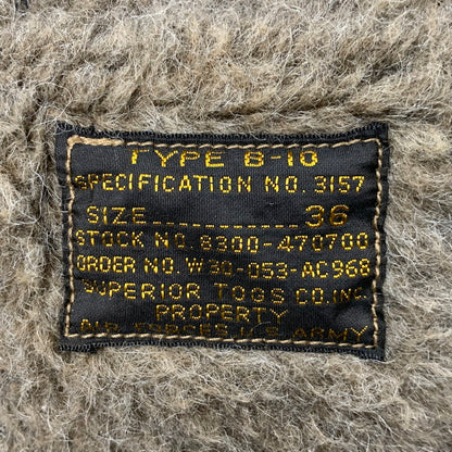 【中古品】【メンズ】 BUZZ RICKSONS バズリクソンズ BR11134 赤リブ B-10 FLIGHT JACKET フライト ジャケット アウター 145-260224-cs-05-izu サイズ：36 カラー：カーキ 万代Net店