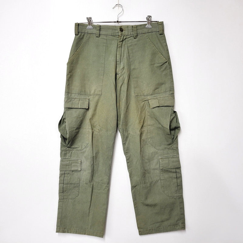 【現状渡し品】【メンズ】 OLD STUSSY オールドステューシー 20TH INTL SURPLUS DOUBLE POCKET CARGO PANTS ダブルポケット カーゴパンツ USA製 153-260225-as-03-izu サイズ：30 カラー：グリーン系 万代Net店