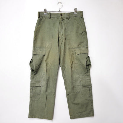 【現状渡し品】【メンズ】 OLD STUSSY オールドステューシー 20TH INTL SURPLUS DOUBLE POCKET CARGO PANTS ダブルポケット カーゴパンツ USA製 153-260225-as-03-izu サイズ：30 カラー：グリーン系 万代Net店