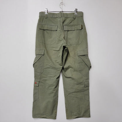 【現状渡し品】【メンズ】 OLD STUSSY オールドステューシー 20TH INTL SURPLUS DOUBLE POCKET CARGO PANTS ダブルポケット カーゴパンツ USA製 153-260225-as-03-izu サイズ：30 カラー：グリーン系 万代Net店