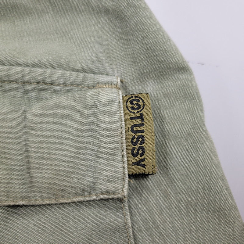 【現状渡し品】【メンズ】 OLD STUSSY オールドステューシー 20TH INTL SURPLUS DOUBLE POCKET CARGO PANTS ダブルポケット カーゴパンツ USA製 153-260225-as-03-izu サイズ：30 カラー：グリーン系 万代Net店