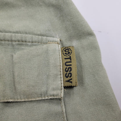 【現状渡し品】【メンズ】 OLD STUSSY オールドステューシー 20TH INTL SURPLUS DOUBLE POCKET CARGO PANTS ダブルポケット カーゴパンツ USA製 153-260225-as-03-izu サイズ：30 カラー：グリーン系 万代Net店
