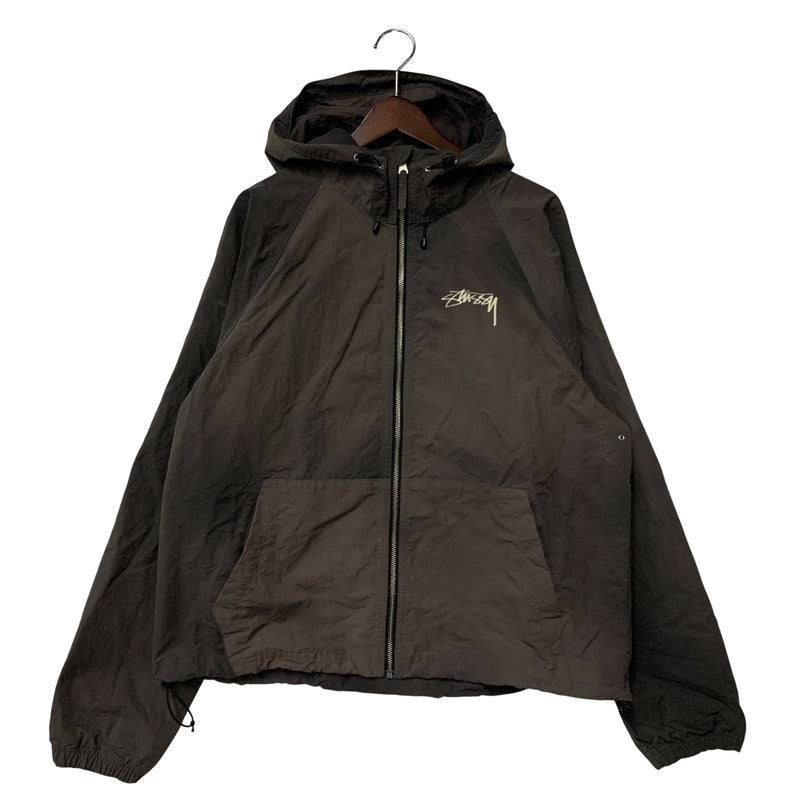 【現状渡し品】【メンズ】 STUSSY ステューシー 115745 BEACH SHELL WAVE DYE ビーチシェル ウェーブ ダイ ジャケット アウター 142-260307-kh-08-izu サイズ：M カラー：ブラック系 万代Net店