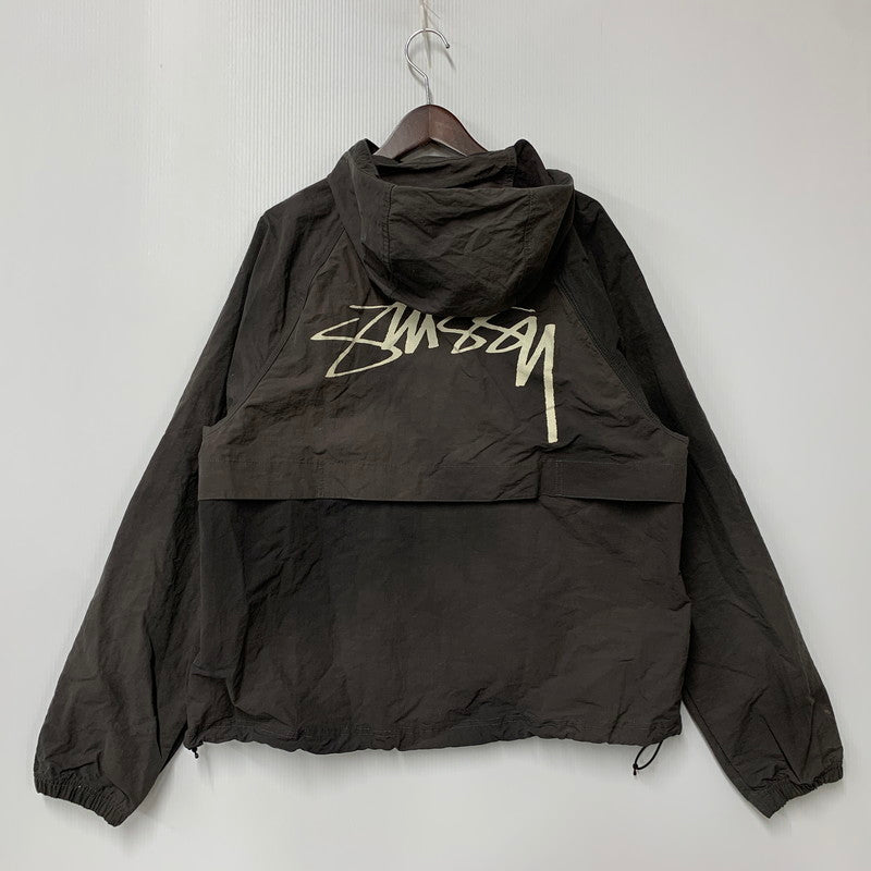 【現状渡し品】【メンズ】 STUSSY ステューシー 115745 BEACH SHELL WAVE DYE ビーチシェル ウェーブ ダイ ジャケット アウター 142-260307-kh-08-izu サイズ：M カラー：ブラック系 万代Net店